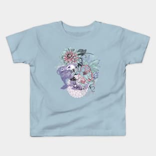 Floral Rabbit Kids T-Shirt